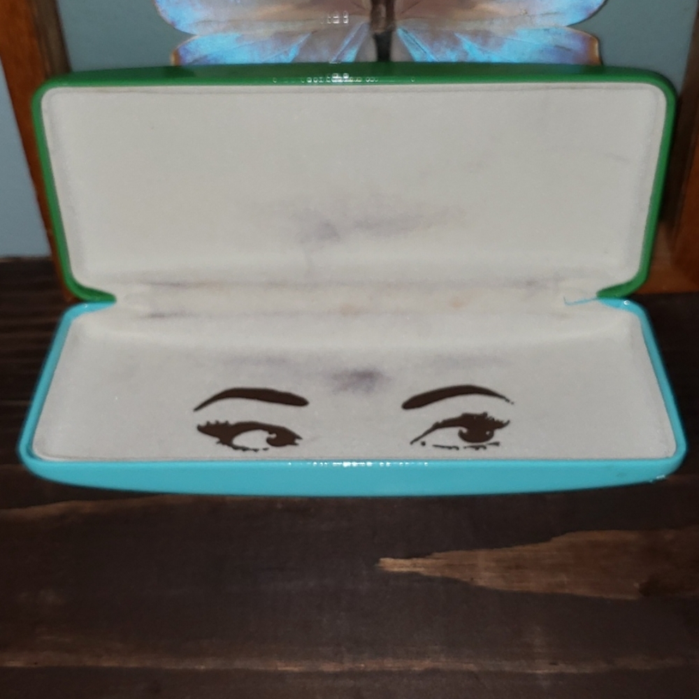 Kate Spade Eyeglasses Hinged Patent Leather Case - Picture 1 of 12